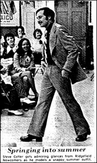 Steve Cotler in a fashion show in the 1970s